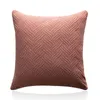 Taie d'oreiller velours housse de coussin coussins couleur unie taie d'oreiller maison décorative canapé-lit Cojines décor 45x45CM en gros