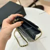 Women Designer Quilted Woc Flap Bag Crush Pearl Gold Ball Metal Hardware Matelasse Chain Diamond 19x12cm Luxury Card Holder Coin Purse Cross Body Shoulder Handbag