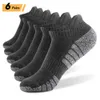 Sports Socks 612Prairs Sport Ankel Athletic Lowcut tjock stickad utomhus fitness andningsbar snabb torr slitesistent varm 230413