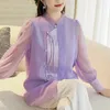 Vêtements ethniques Chemise brodée de style chinois de haute qualité Printemps Été Femmes Rétro Design Casual Top S-XXL