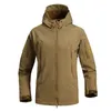 Chaqueta táctica militar para hombre, chaqueta de senderismo cómoda, resistente al viento, impermeable, ligera, transpirable, para exteriores, piel sintética, 2022