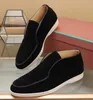Easy-wear LP Open Walk Sneakers Shoes Napa-calfskin Leather Mens Suede Leather L&P Casual Flats Water-repellent Stain-resistant Sporty Comfort Walking