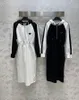 24 Women's Basic & Casual Dresses Hooded Colorblock Sports Dress Hooded Version Foreigner Age Reduction 1113