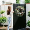 Ghirlande di fiori decorativi per porta d'ingresso 35cm 45cm Autunno con decorazioni per festival del raccolto di bacche di eucalipto