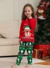 Familjsmatchande kläder julfamiljsmatchande kläder pyjamas kläder set hjort tryck mor barn dotter xmas familj look sömnkläder pajamas 231113