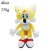 Оптовая аниме 40 см Sonic Hedgehog Большой размер плюшевый игрушечный детский друг -приятель