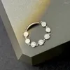 Cluster Rings 2023 Trend Classic High Quliaty Luxury Jewelry For Women Geometry Bend Pure 925 Sliver