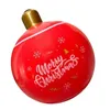 Weihnachtsdekorationen 2023 60 cm aufblasbarer dekorierter Ball im Freien aus PVC, riesiges Licht, leuchtend, großes Baumspielzeug 221114
