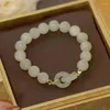 Strand Friends Main Bijoux Attirer Bonne Chance Perlé Femmes Bracelets Chinois Bracelets Coréens Imitation Hetian Jade Bracelets