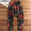 Herrenhose INCERUN 2023 Punk Style Herren Harem Baggy Harajuku Hose Herren Schritt Pantalon Hombre Weite Beine Kreuzhose Jogger S-5XL