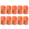 Present Wrap 10st Pumpkin Party Bags Biscuit Chocolate Candy Box Popcorn Bag