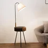 Lampadaires debout table de chevet salon canapé étagère à café USB charge avec tiroir lampe intégrée