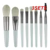 Makeup Brushes 3ets Professional Soft Brestles Exakt applikation Högkvalitativ mångsidig lättanvändning