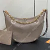 10A Designer di lusso Loop Hobo Bag Borse a tracolla da donna Cosmetici sotto le ascelle Mezza luna Baguette Borsa Tasche Collezione di catene in metallo M81098 Borsa tote