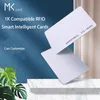 1K Compatible RFID Smart Intelligent Cards 13.56MHz Plastic Blank White Card Hotel Key Cards Access Control Card Printable on Most Card Printers