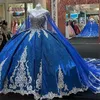 Elegante marineblauw kant Quinceanera jurken baljurk vrouwen meisje prinses maskerade sweet 16 jurk 15 jaar oud