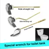 Zestaw akcesoriów do kąpieli 2PCS Akcesoria zbiornika toaletowego Klucz z przodu Staromodne Put Fush Sanitary Ware uchwyt