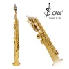 Coffret en cuir pour saxophone soprano droit Bb, coffret d'examen pour saxophone soprano, kit d'entretien des instruments envoyés