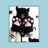 Partyhüte Halloween Teufel Katze Ohr Beels Flauschige Haarspange Kostüm Kostüm Cos Neko Cosplay Cartoon Haarspangen Leistung Requisiten Dr. Dhdh4