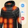 Outros artigos esportivos 19 áreas Jaquetas aquecidas para homens jaqueta de inverno casaco macho windbreaker aquecimento térmico acampamento de camping pesca 231114