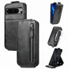 Magnetic Design Book Flip Zip Leather Case for Google Pixel 8 Pro 7A 6A 5A 5XL 4A 5G 4XL Kickstand Card Slot Wallet Bag
