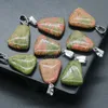 Привязки натуральных камней розовые Quartz Trapezoid Healing Crystals Stone Charm