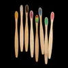 Zahnbürste 10 Stück, umweltfreundliche Bambus-Zahnbürste, weiche Borsten, biologisch abbaubar, plastikfrei, Erwachsene Zahnbürste, Bürste mit Bambusgriff, 231113