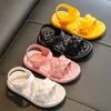 Sandalen meisjes sandalen prinses schoenen kleine meisjes student sandalen open teen niet -slip strand sandalen melis schoenen 230413