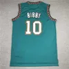 SL Grizzlie Mike Bibby Basketball Jersey Vancouver Ja Morant Shareef Abdur-rahim Mitch & Ness Bryant Reeves Green Black White Size S-XXL