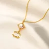 T GG Boutique Pearl Pendant Necklace Luxury Style Gift Long Chain Fashion Love Gift Necklace new 18K Gold Plated Charm Necklace Christmas Jewelry Wholesale