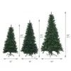 Weihnachtsdekorationen, 1,5 m, künstlicher Fichtenbaum, Weihnachtsdekoration mit Lichtern, 488 Spitzen, Metallständer 231113