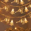 Decorazioni natalizie Albero Fiocco di neve LED Luci della stringa Banner Decorazione 2023 per la casa Navidad Decorazioni natalizie Fata Luce pendente 231113