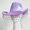 Berets Rhinestones Cowboy Hat Bride Cowgirl Bachelorette Party