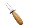 Wood-handle Oyster Shucking Knife tools Stainless Steel Oysters Knives Kitchen Food Utensil Tool dh877