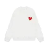 Designer unissex da amis amihoodie homens paris France moda um padrão de coração redondo moletons malhas de malhas de malhas de luxo com capuz vermelho-line jumper1
