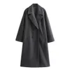 Womens Wool Blends UNIZERA AutumnWinter Wear Fashion Casual Versatile Soft Loose Long Coat 231114