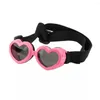 Dog Apparel Love Shaped Sunglasses Fashionable Vintage Anti-uv Sun Glasses Goggles Eye Wear With Adjustable Strap