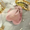 Gift Wrap 20pcs Love Heart Velvet Candy Bag Drawstring Bags Wedding Decoration Birthday Jewelry Organizer Cookies Pouch