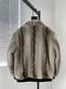 Erkek Ceketler İş Erkekler Kış Yüksek Kalite Taklit Mink Kürk Ceket Kalın Sıcak Gevşek Fit Saçlı Yapay Ceket 5xl Sıradan Palto 231113