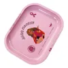 Pfeifen Ladyhornet Pink Aluminium Rolling Trays 140X180Mm Matte Metal Roll Tray Paper Cone Zubehör Herb Tin Accessoires Drop Dhcsj