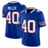 17 Josh Allen 14 Stefon Diggs Football Jersey Dawson Knox Gabriel Davis Von Miller Jim Kelly Milano Dalton Kincaid Gregory Rousseau Damar Hamlin Poyer