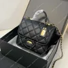 Handbag Clearance 95% Off Bag Vintage Handheld 22k Tofu Cf High Edition Postman Caviar Mini Lingge Chain Women's bags