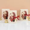 Подарочная упаковка 4pcs Свадебная книга Форма Кенди Креативная шоколадная упаковка сумки для вечеринки на юбилейные украшения 7