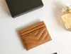 Luxury Fashion Business Card Holder Caviar Women's Mini Plånbok Färgglada äkta läder Eggstone Luxury Black Box Wallet 02