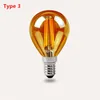 Dimmable E14 E27 LED Candle Bulb Bombilla Retro Edison Tawny Glass Lamp 4W Filament Light 220V Warm White Chandelier