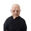 Funny Realistic Old Man Latex Mask Latex Old People Full Head Masks Halloween Costume Party Props Adult X0803