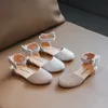 Кроссовки для девочек принцесса сандалии детская обувь бренда детская обувь для свадебной вечеринки Bling Summer Flat Sandal