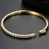 Bangle Brand Fashion Luxury For Women Wedding Party Gifts Copper Winter Men smycken Ladies Classic