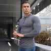 Polos de los hombres Camisa de polo sólida de primavera para hombre Polos de manga larga Slim Fit Moda Streetwear Tops Hombres Algodón Fitness Deportes Camisas de golf casuales 230414