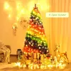 Christmas Decorations 7FT Artificial Hinged Colorful Rainbow Full Fir Tree with 1213 Tips CM22830 231113